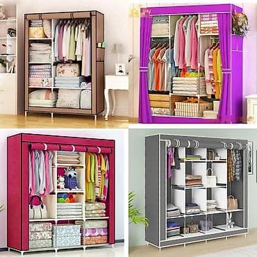 Dolab Qarderob. Metal kanstruksia və Bərk matrial parçadan lalafo.az -da Dolab Qarderob. Metal kanstruksia və Bərk matrial parçadan