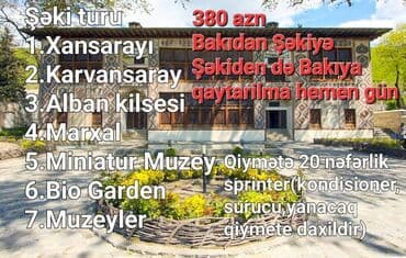 Elcin: Bakidan Sekiye getmek ve gelmek qiymete daxildir 20 neferlik sprinter lalafo.az -da Elcin: Bakidan Sekiye getmek ve gelmek qiymete daxildir 20 neferlik sprinter